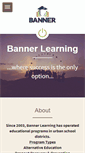 Mobile Screenshot of bannerlearning.org