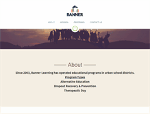 Tablet Screenshot of bannerlearning.org